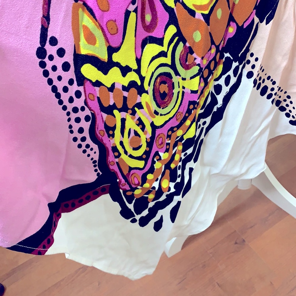 Free people one shoulde dress bold as love Butterfly print size Xs - Picture 9 of 9